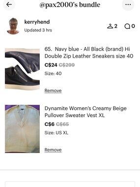 Pax2000 bundle!!Shoes and sweater vest for pax2000